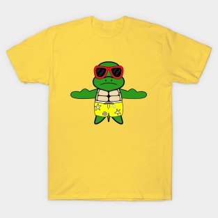 FUNNY Turtle At The Beach T-Shirt